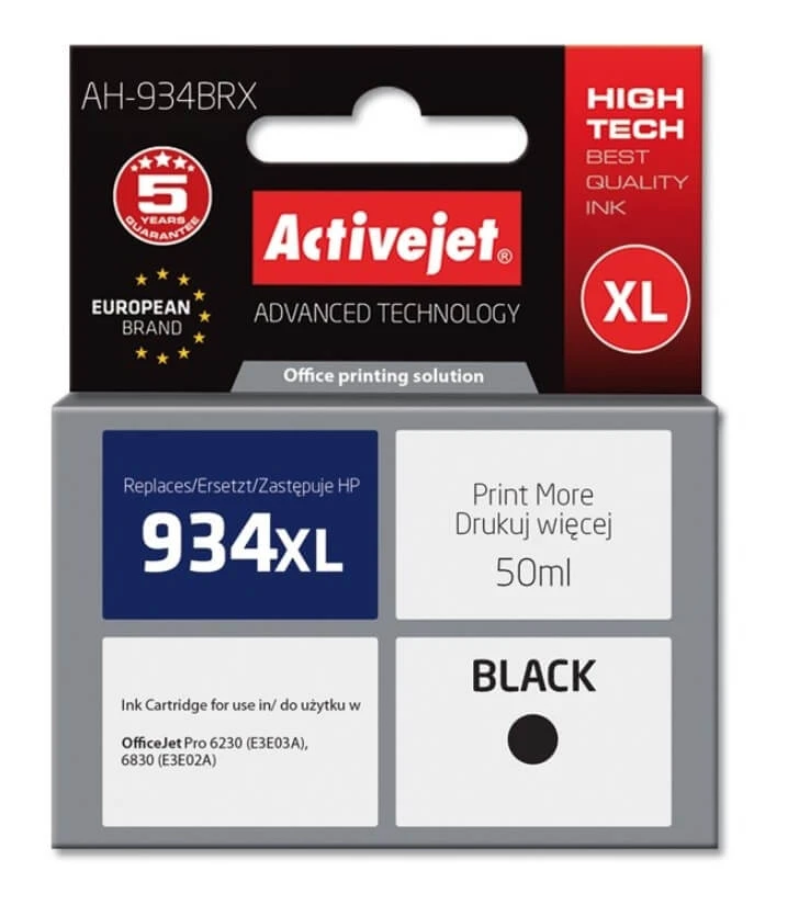 Cerneală ActiveJet pentru HP 934 934XL OfficeJet Pro 6822 6815 6230 PRO 6830 6835