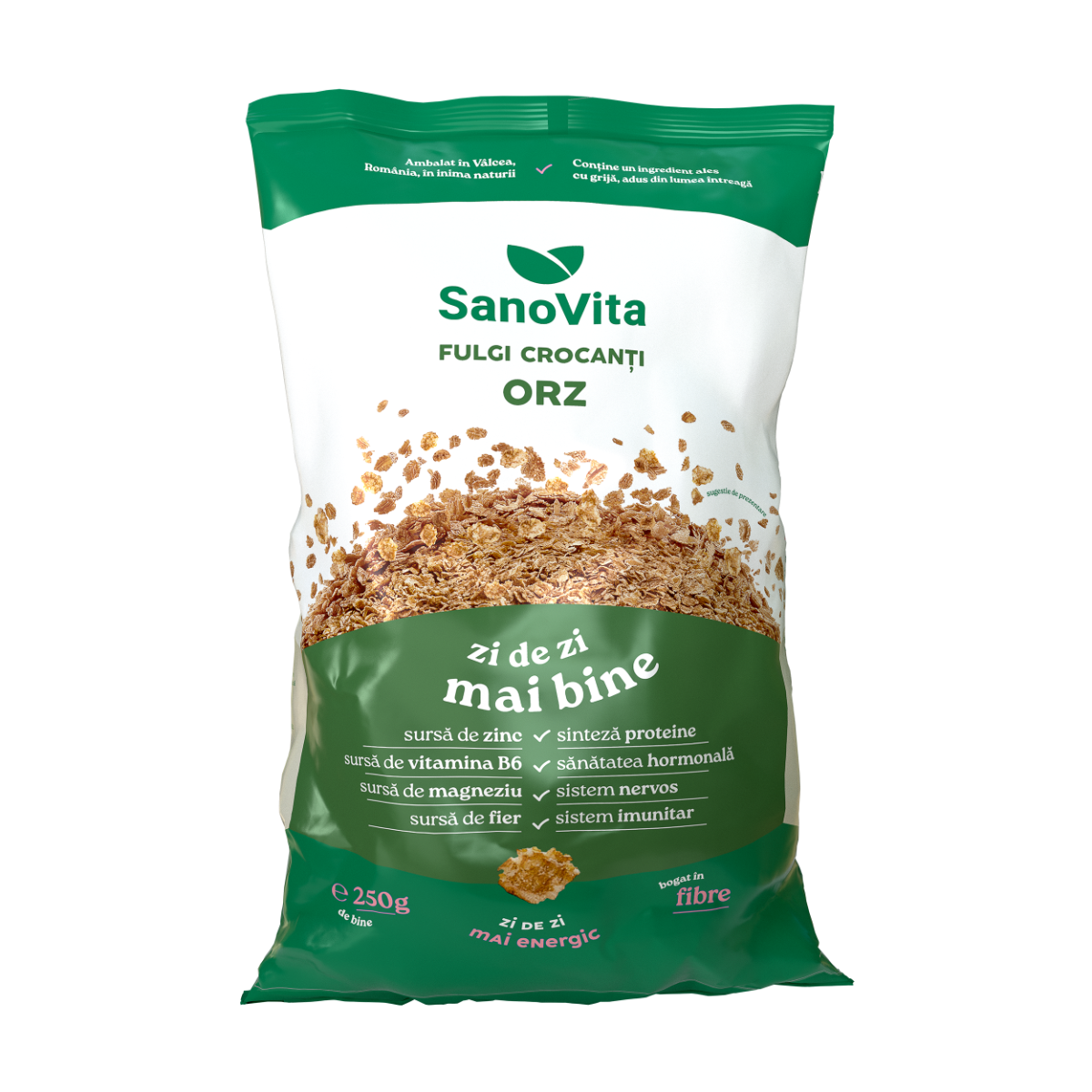 Fulgi de orz, 250g, SanoVita