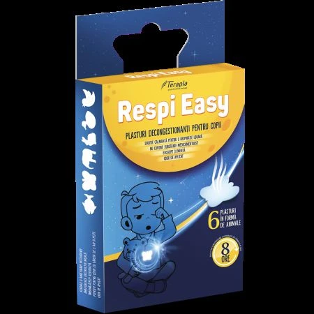 Plasturi decongestionanti pentru copii Respi Easy, 6 bucati, Terapia