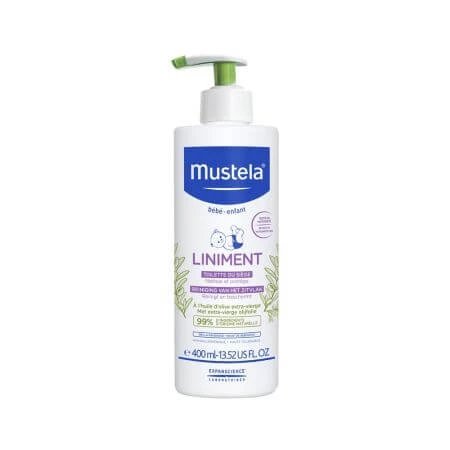Lotiune de curatare pentru zona scutecului Liniment, 400 ml, Mustela