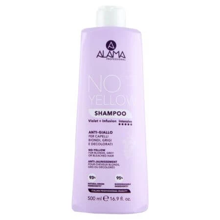 Sampon pentru neutralizarea tonurilor de galben No Yellow Intensive, 500 ml, Alama