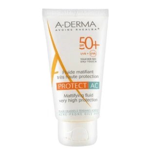 Aderma Protect AC Solar Mattifying Fluid SPF50+ , 40ml