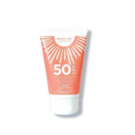 Beauty Line Cremă cu Protecție Solară pentru Față SPF50 50ml