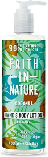 Faith in Nature Loțiune hidratant pentru corp cu Aromă Nucă de cocos 400ml