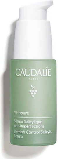 Caudalie Vinopure Serum Controlul Imperfecțiunilor pentru Față cu Niacinamidă și Acid Salicilic pentru Strălucire și Tonifiere 30ml