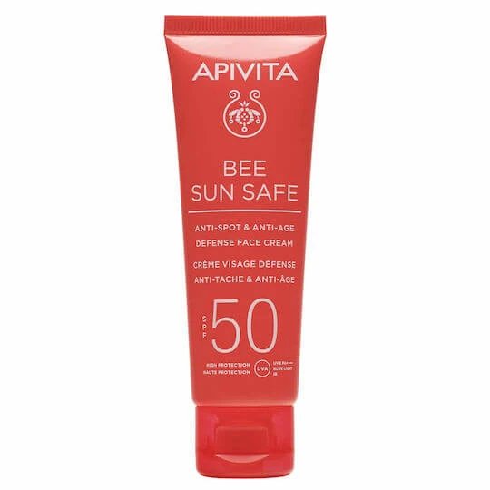 Apivita Bee Sun Safe Cremă de Față Antisolară Waterproof SPF50 50ml