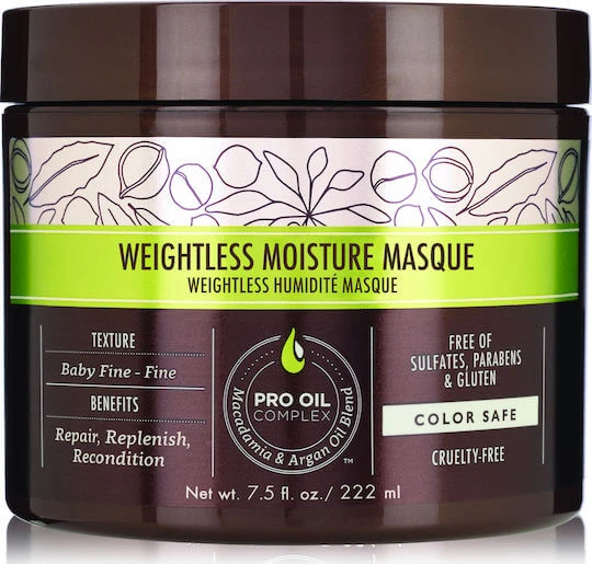 Macadamia Weightless Moisture Mask Mască de Păr pentru Hidratare 222ml