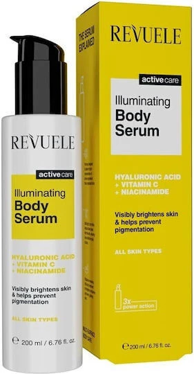 Revuele Active Care Illuminating Ser hidratant pentru corp cu Acid hialuronic 200ml