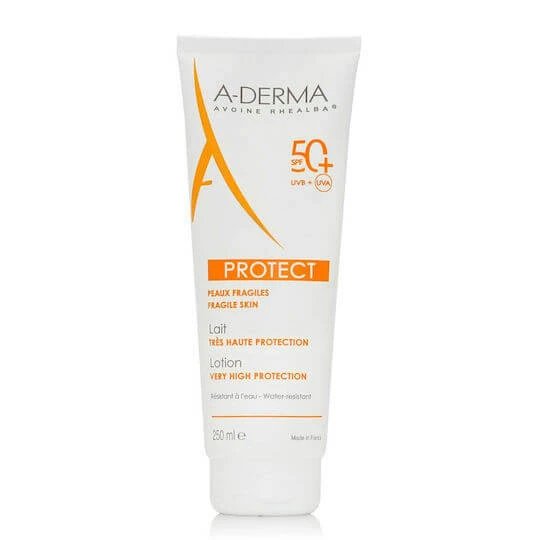 A-Derma Protect Lotion Piele Fragilă Cremă Antisolară pentru Corp SPF50 250ml
