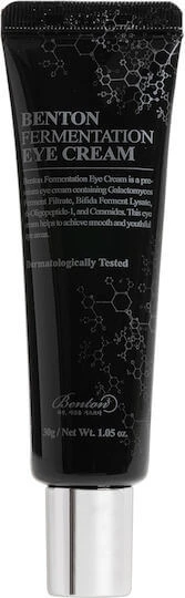 Benton Fermantation Cremă de Ochi Anti-îmbătrânire și Tonifiantă cu Acid Hialuronic 30gr