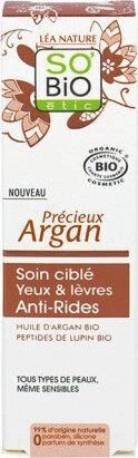 So'Bio Etic Îngrijire Anti-Rid Țintită pentru Ochi și Buze Cremă de Ochi și Buze Hidratantă și Anti-Îmbătrânire 15ml