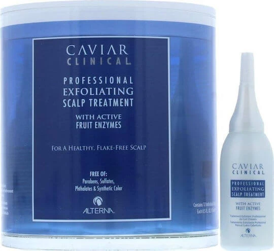 Alterna Caviar Exfoliating Scalp Treatment 12x15ml Ampule pentru păr împotriva mătreții 12x15ml