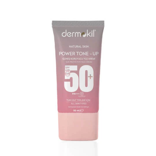 Dermokil Power Tone-Up Cremă cu Protecție Solară Waterproof pentru Față SPF50+ 50ml