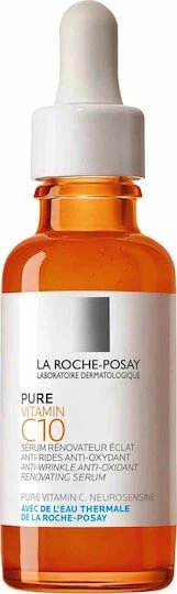 La Roche Posay Pure Vitamin C10 Serum Anti-îmbătrânire Pentru Față Cu Vitamina C și Acid Salicilic Pentru Detoxifiere și Strălucire 30ml