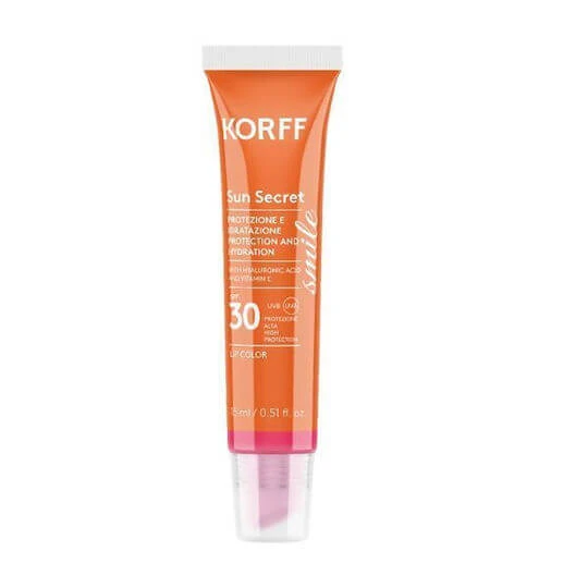 Korff Sun Secret Produs Cu Protecție Solară Buze SPF30 Cu Pigment 02 Raspberry Pink 15ml