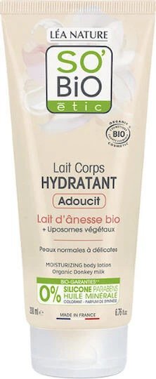 So'Bio Etic Moisturizing Loțiune hidratant pentru corp cu Lapte de măgăriță pentru toate tipurile de piele 200ml