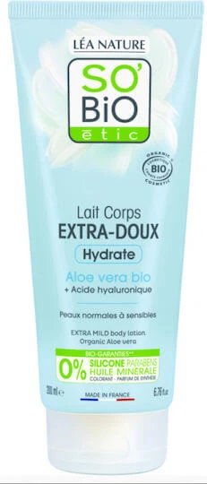 So'Bio Etic Extra Mild Loțiune hidratant pentru corp cu Aloe Vera pentru toate tipurile de piele 200ml