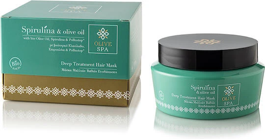 OliveSpa Spirulina & Olive Oil Mască de Păr pentru Hidratare 250ml