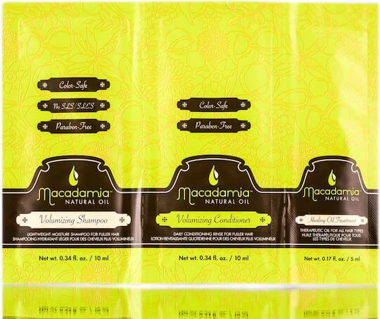 Șampon, balsam și tratament cu ulei de vindecare Macadamia Natural Oil pentru volum