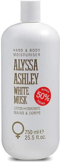 Alyssa Ashley Crema hidratant pentru corp cu Aromă White Musk 750ml