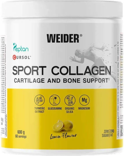 Weider Sport Collagen 280mg cu Acid Hialuronic & Vitamina C 600gr Lămâie