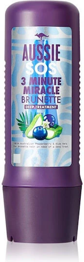 Aussie SOS 3 Minute Miracle Mască de Păr Brunetă pentru Păstrarea Culorii 225ml