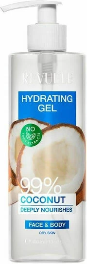Revuele Coconut 99% Gel hidratant pentru corp cu Aromă Nucă de cocos pentru piele uscată 400ml