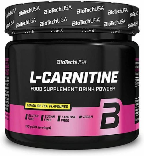 Biotech USA L-Carnitine cu Carnitină 2000mg și Gust Ceai de lămâie cu gheață 150gr
