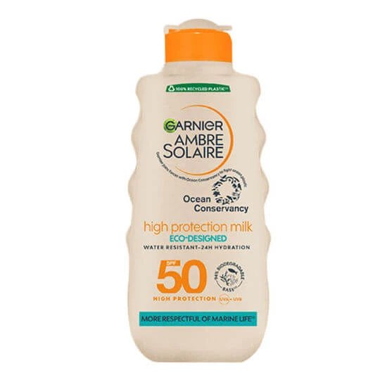 Garnier Ambre Solaire Ocean Protect Cremă Antiîmbătrânire Waterproof pentru Corp Protecție Solară (SPF) 50 200ml
