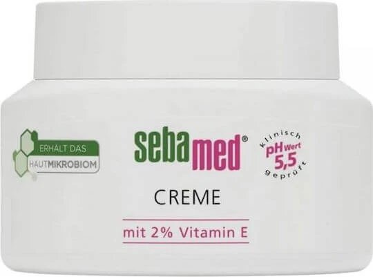 Sebamed Cremă de Față de Zi Hidratantă Îmbogățită cu Vitamina E 24h pentru Hidratare, Anti-Îmbătrânire și Reconstrucție cu Vitamina E 75ml