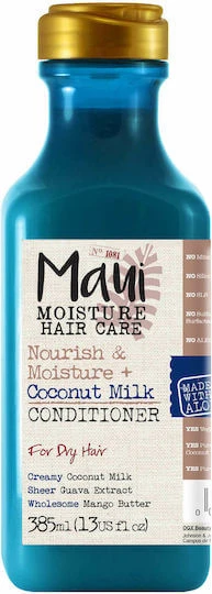 Maui Moisture Nourish Moisture + Coconut Milk Balsam Hidratare pentru Toate Tipurile de Păr 385ml