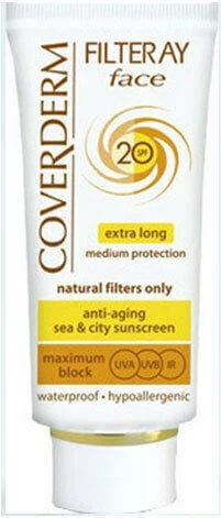 Coverderm Filteray Soft Brown Cremă Antisolară Waterproof Pentru Față SPF20 Cu Pigment 50ml