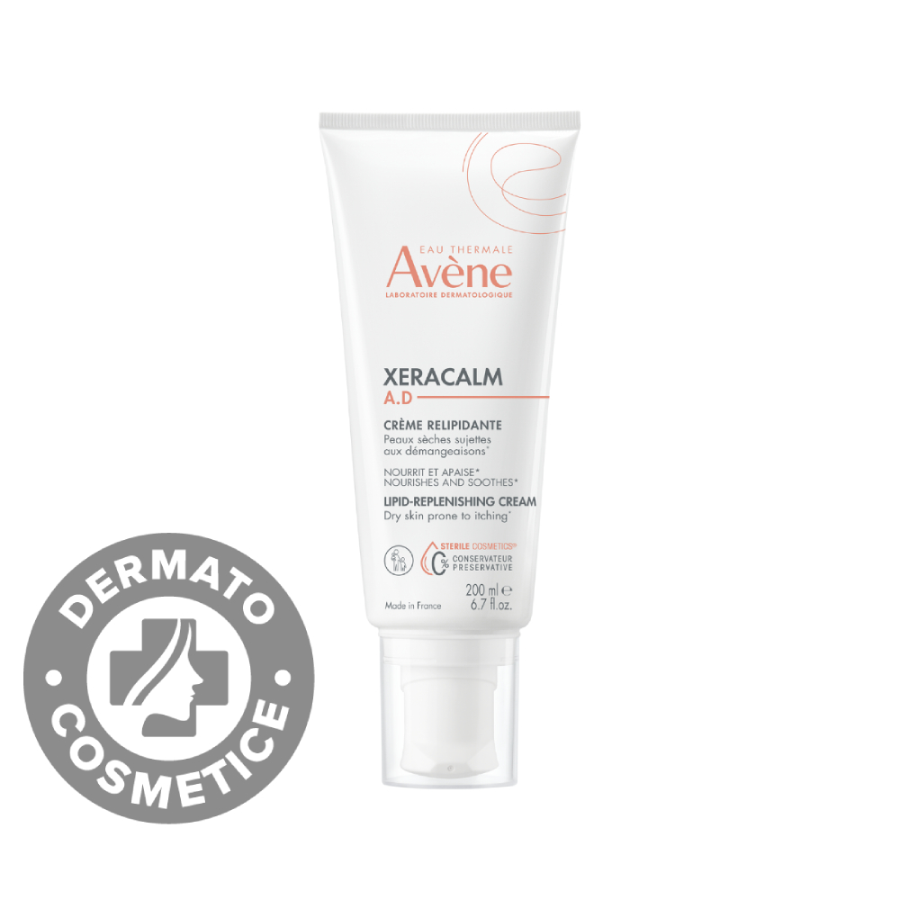 Crema relipidanta pentru pielea uscata predispusa la dermatita atopica sau prurit XeraCalm A.D., 200ml, Avene