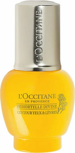 L'Occitane Immortelle Divine Cremă Hidratantă și Anti-îmbătrânire pentru Ochi și Buze cu Retinol 15ml