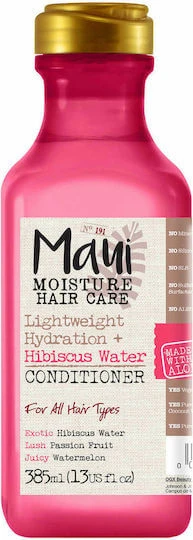 Maui Moisture Lightweight Hydration + Hibiscus Water Balsam Hidratare pentru Toate Tipurile de Păr 385ml