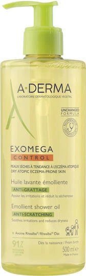A-Derma Exomega Control Ulei de curățare pentru Potrivit pentru Piele Atopică 500ml