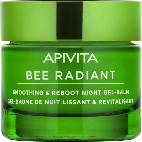 Apivita Bee Radiant Balsam de Fata de Noapte pentru Hidratare și Anti-îmbătrânire cu Acid Hialuronic 50ml