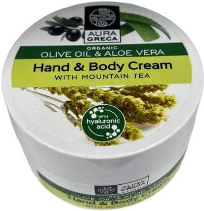 Aura Greca Crema hidratant pentru corp cu Acid hialuronic pentru piele uscată/foarte uscată 50ml