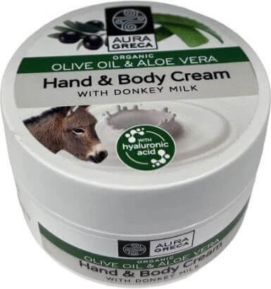 Aura Greca Crema hidratant pentru corp cu Lapte de măgăriță pentru piele uscată/foarte uscată 50ml