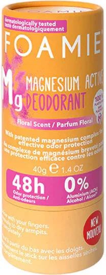 Foamie Happy Day Magnesium Active Floral Deodorant 48h sub formă de Stick Fără aluminiu 40gr