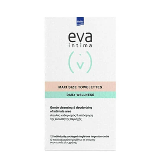 InterMed Eva Intima Fresh & Clean Maxi Size Șervețele 12buc