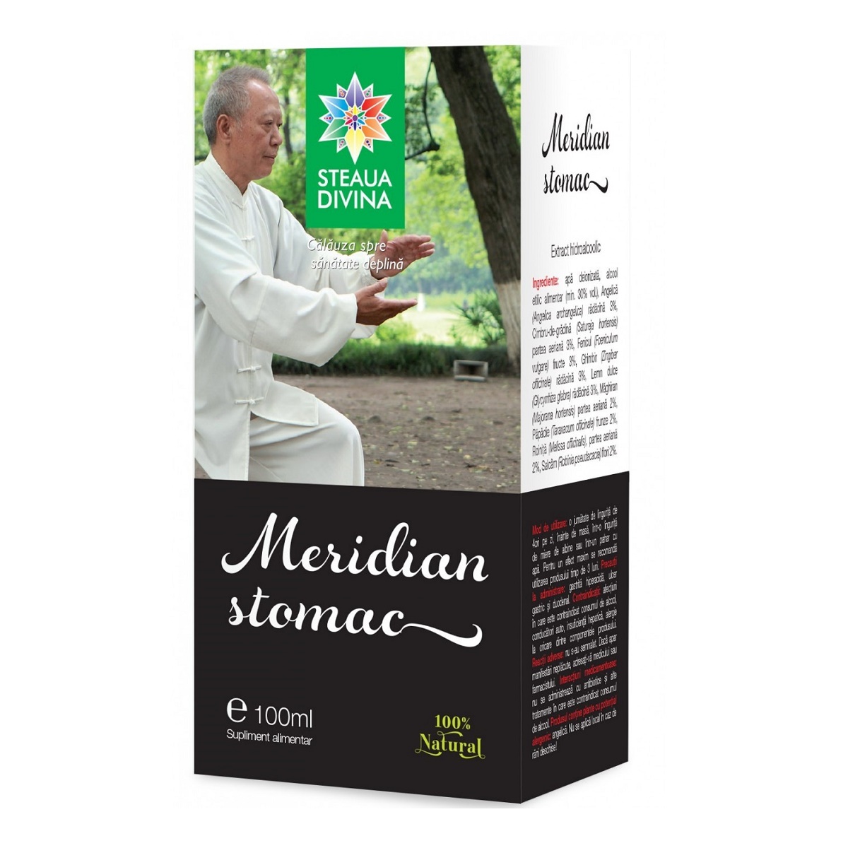 Tinctura pentru stomac Meridian, 100ml, Steaua Divina