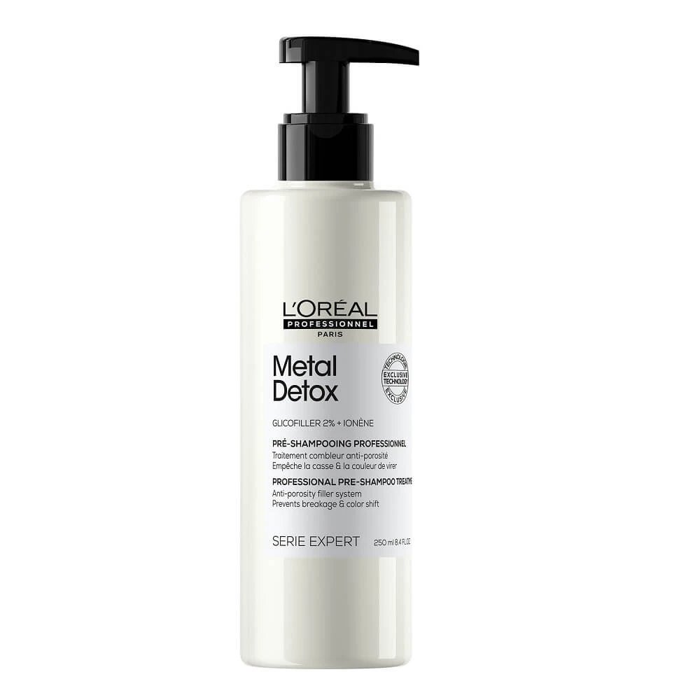 L Oreal Professionnel Serie Expert Metal Detox Treatment pentru utilizare înainte de șampon, 250 ml