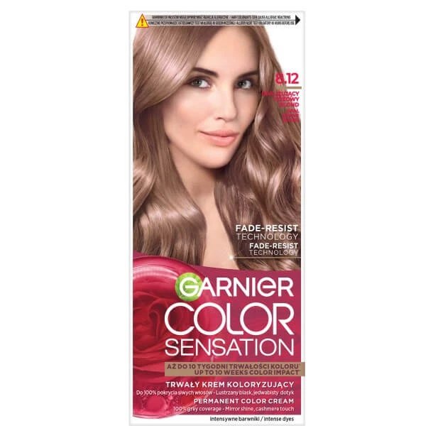 Garnier Color Sensation cremă de culoare pentru păr 8.12 Iridescent roz blond