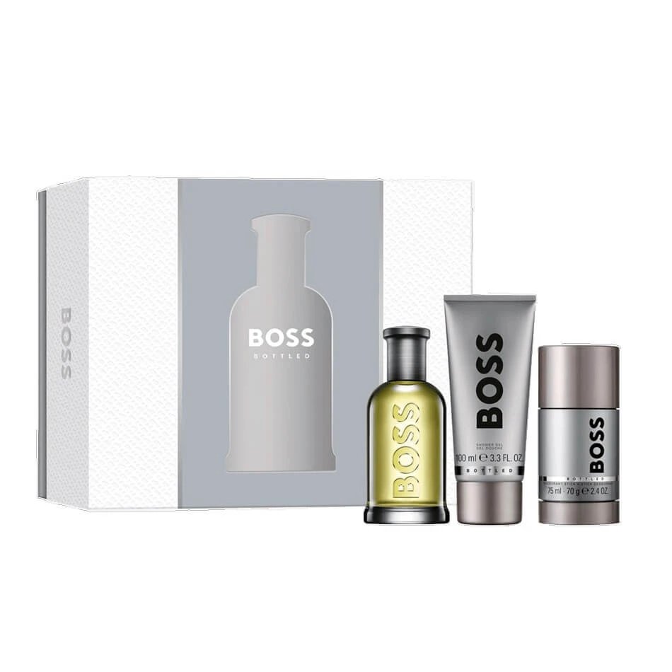 Set apă de toaletă îmbuteliată Hugo Boss, 100 ml + gel de duș, 100 ml + deodorant stick, 75 ml