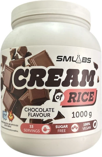 Smlabs Cream of Rice Supliment Alimentar Special 1000gr Ciocolată