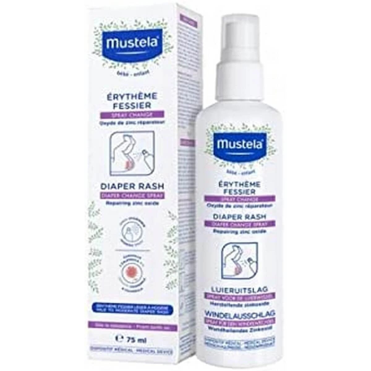 Mustela Baby Bebeluși Anti-Roșeață Spray 75 ml