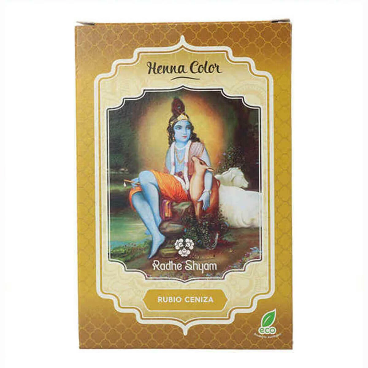 Pusiau laikinas dažas Henna Radhe Shyam Shyam Henna Blond Cenușă (100 g)
