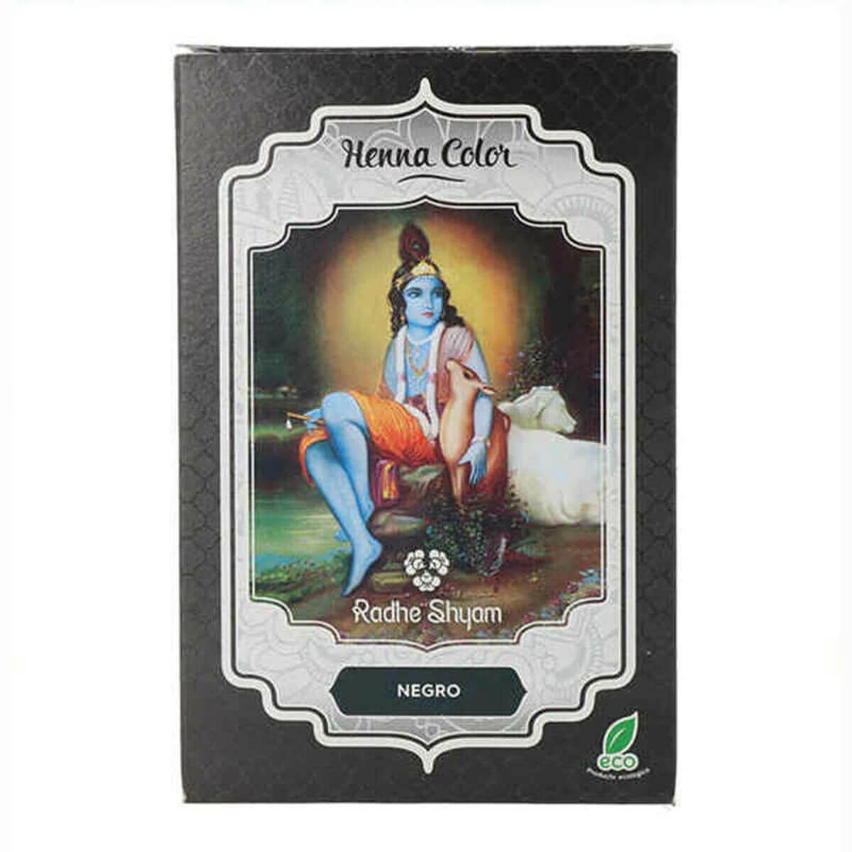Vopsea Permanentă Radhe Shyam Shyam Henna Henna Sub formă de pudră Negru (100 gr)