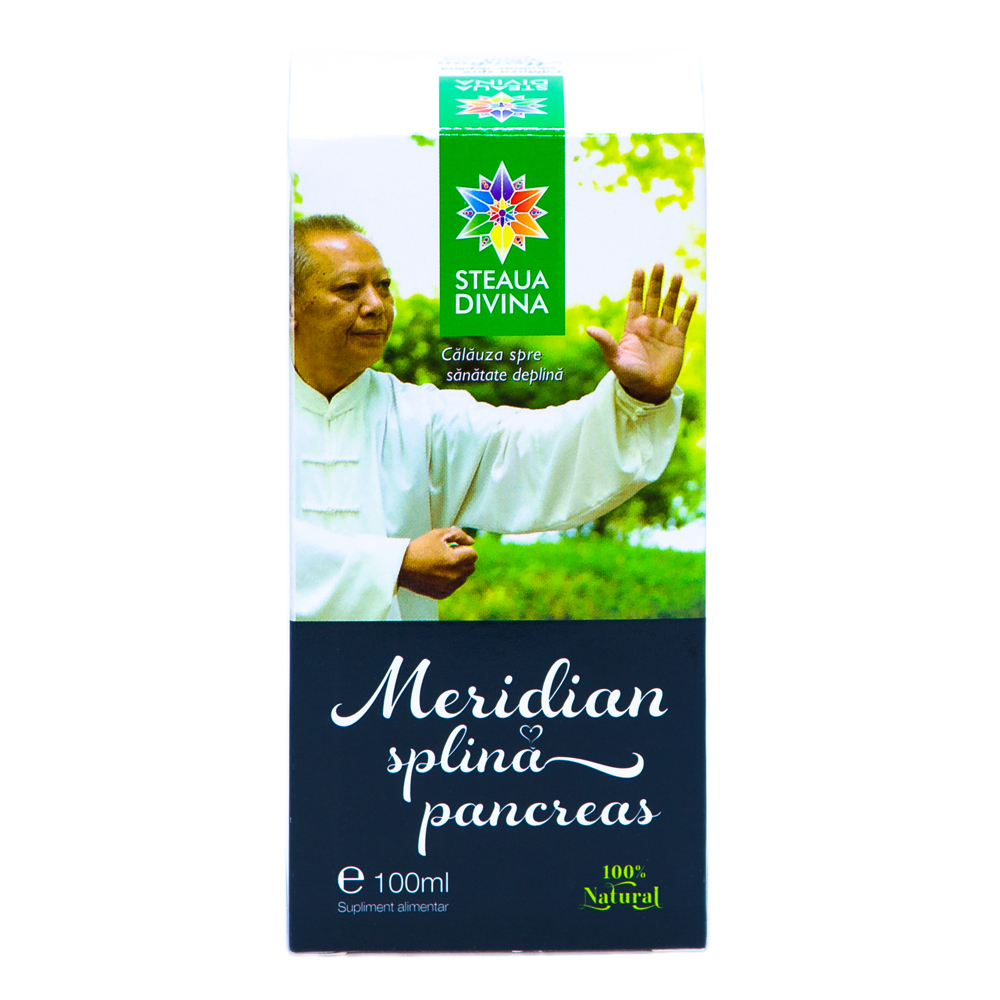 Tinctura pentru splina si pancreas Meridian, 100ml, Steaua Divina
